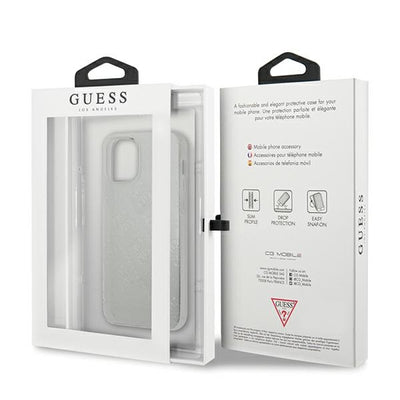 Guess GUHCP12S3D4GTR iPhone 12 mini 5.4" transparent hardcase 4G 3D Pattern Collection
