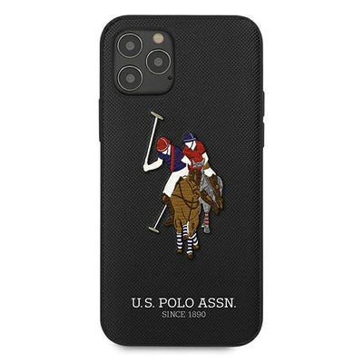 US Polo USHCP12LPUGFLBK iPhone 12 Pro Max 6.7" black/black Polo Embroidery Collection — U.S. Polo Assn.