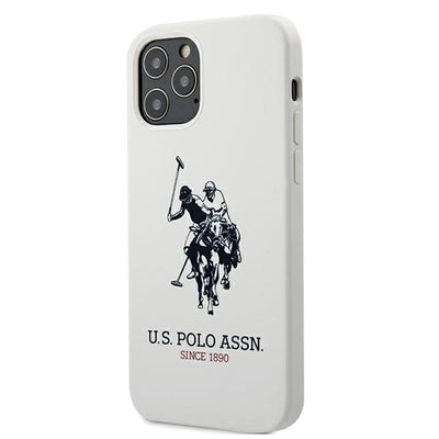 US Polo USHCP12LSLHRWH iPhone 12 Pro Max 6.7&quot; white/white Silicone Collection — U.S. Polo Assn.