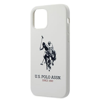 US Polo USHCP12LSLHRWH iPhone 12 Pro Max 6.7&quot; white/white Silicone Collection — U.S. Polo Assn.