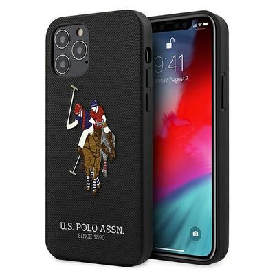 US Polo USHCP12MPUGFLBK iPhone 12/12 Pro 6.1" black/black Polo Embroidery Collection — U.S. Polo Assn.