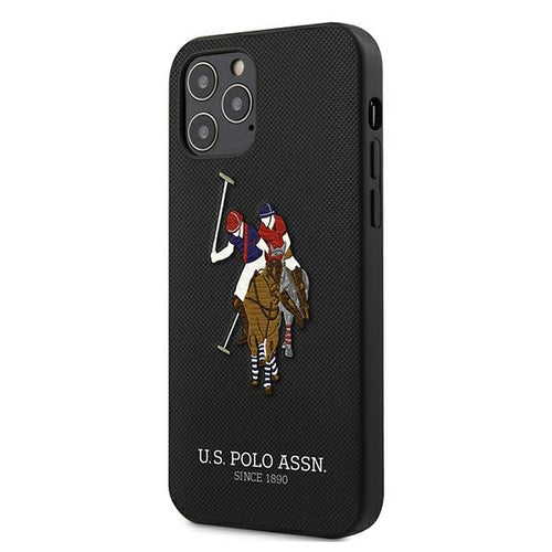 US Polo USHCP12MPUGFLBK iPhone 12/12 Pro 6.1" black/black Polo Embroidery Collection — U.S. Polo Assn.