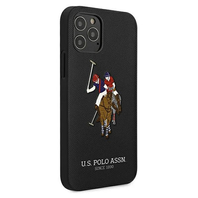 US Polo USHCP12MPUGFLBK iPhone 12/12 Pro 6.1" black/black Polo Embroidery Collection — U.S. Polo Assn.