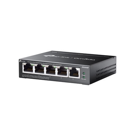 TP-LINK | Omada 5-Port Gigabit Easy Managed Switch with 4-Port PoE+ | ES205GP | Desktop/Wall mountable