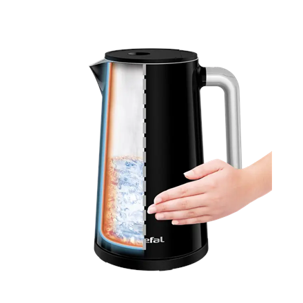 TEFAL Kettle | KO8518 | Electric | 1800 W | 1.7 L | Plastic | 360° rotational base | Black