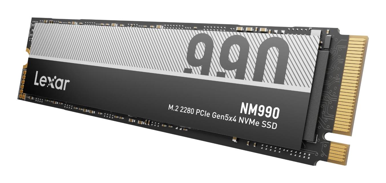 SSD LEXAR NM990 2TB M.2 NVMe Write speed 10000 MBytes/sec Read speed 14000 MBytes/sec 2.45mm TBW 750 TB MTBF 1500000 hours LNM990X002T-RNNNG