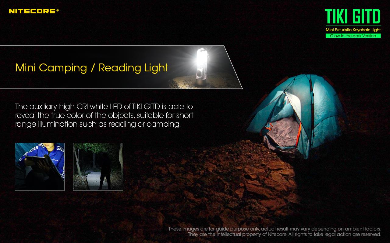 FLASHLIGHT T SERIES 300 LUMENS/TIKI GITD NITECORE