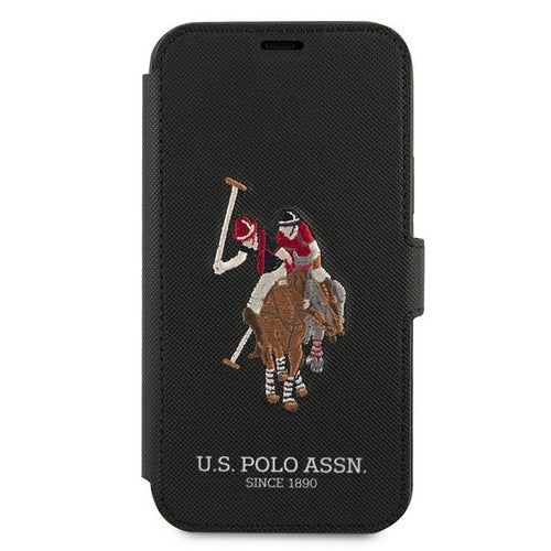 US Polo USFLBKP12LPUGFLBK iPhone 12 Pro Max 6,7" czarny/black book Polo Embroidery Collection — U.S. Polo Assn.