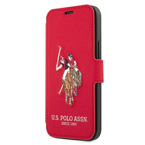 US Polo USFLBKP12LPUGFLRE iPhone 12 Pro Max 6,7" czerwony/red book Polo Embroidery Collection — U.S. Polo Assn.