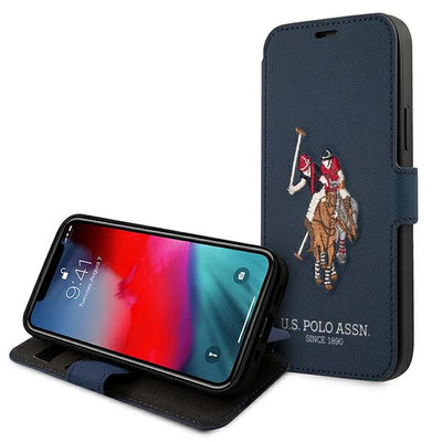 US Polo USFLBKP12MPUGFLNV iPhone 12/12 Pro 6,1" granatowy/navy book Polo Embroidery Collection — U.S. Polo Assn.