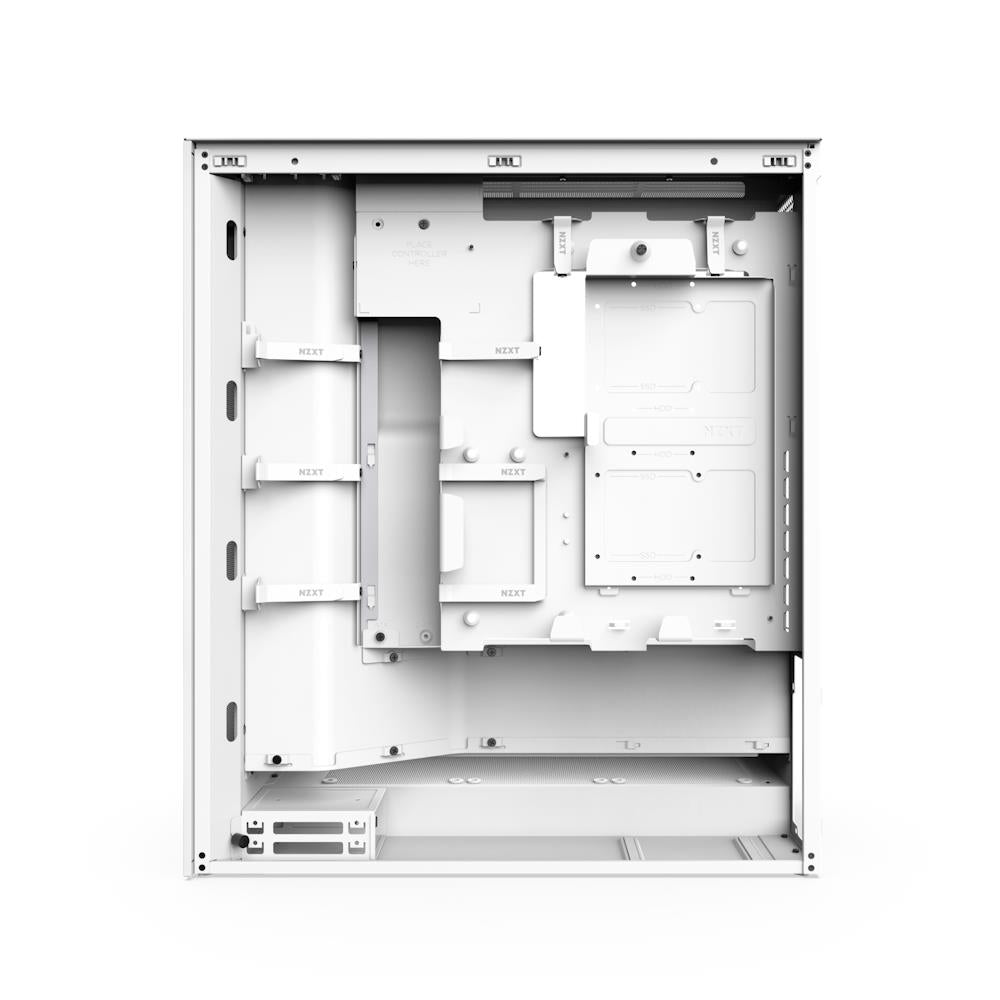 Case NZXT H7 Flow MidiTower ATX EATX MicroATX MiniITX Colour White CM-H72FW-01
