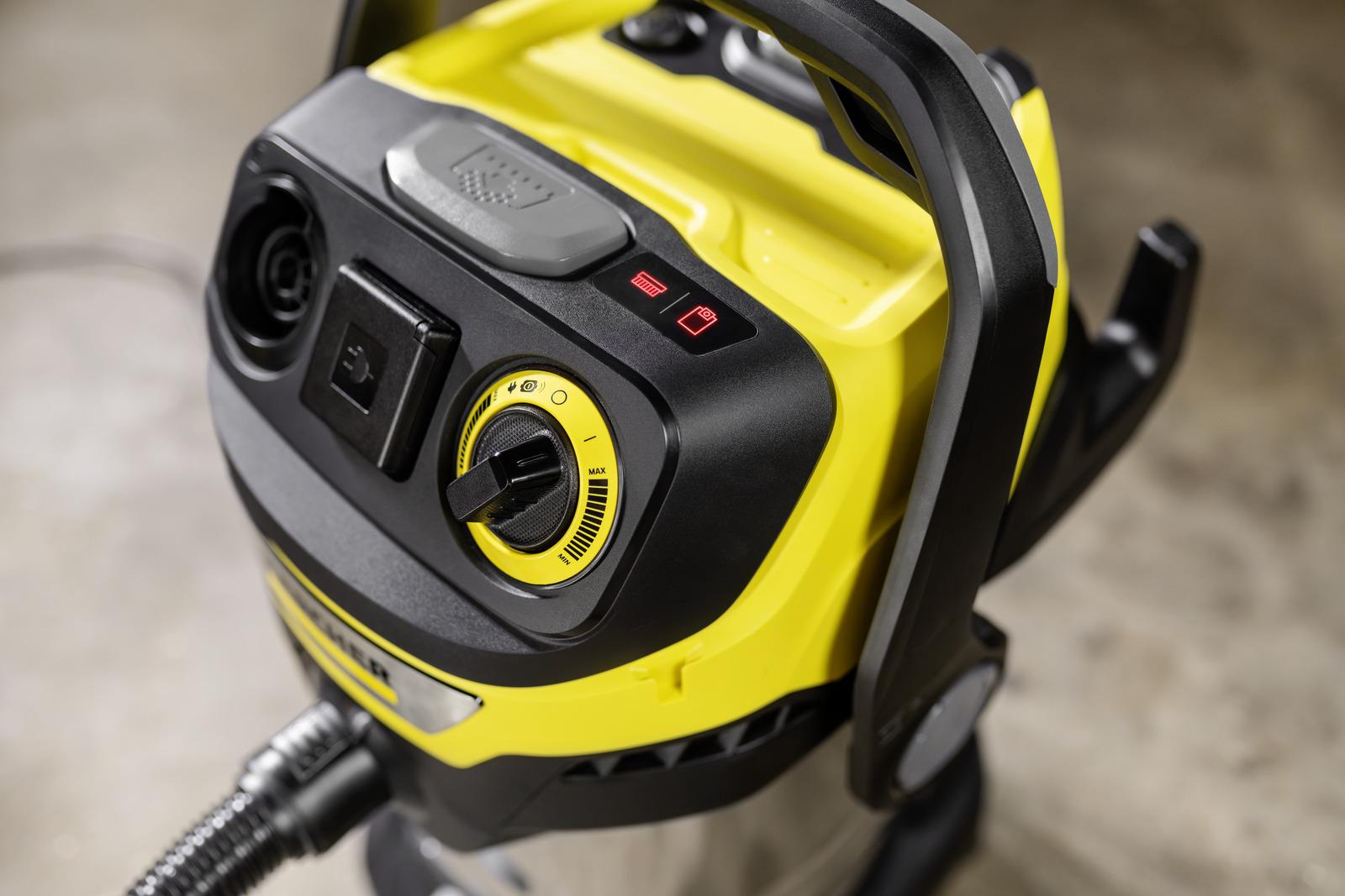 Vacuum Cleaner KARCHER Suction power 315 AW Dust capacity 30 L Drum vacuum Cleaning type Dry&wet Dust container Bagless Colour Black/Yellow/Silver 1.628-385.0