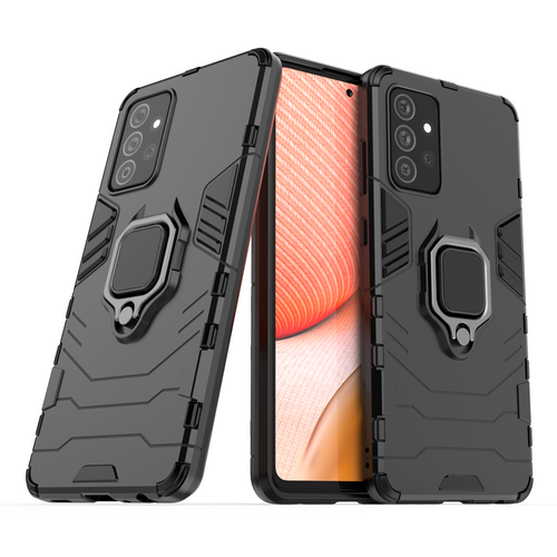 Ring Armor Case Kickstand Tough Rugged Cover for Samsung Galaxy A72 4G black — Hurtel