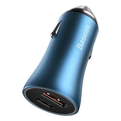 Baseus Golden Contactor Pro fast car charger USB Type C / USB 40 W Power Delivery 3.0 Quick Charge 4+ SCP FCP AFC + USB Type 