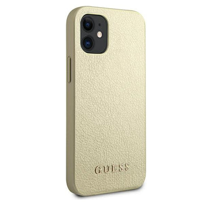 Guess GUHCP12SIGLGO iPhone 12 mini 5.4" gold/gold hardcase Iridescent
