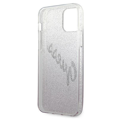 Guess GUHCP12SPCUGLSPI iPhone 12 mini 5.4" pink/pink hardcase Glitter Gradient Script