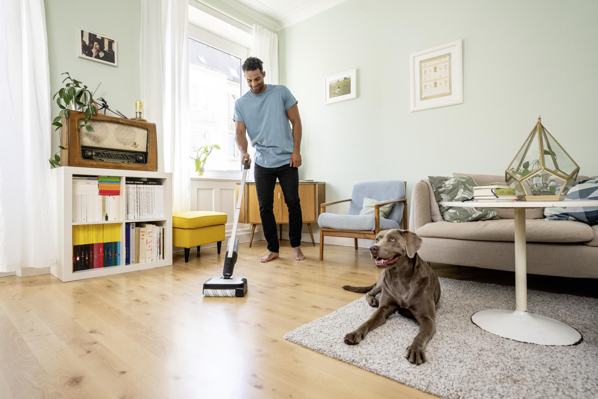 Vacuum Cleaner KARCHER dry&wet Electric broom Grey/White/Black Bagless Battery 2.3 kg 1.056-200.0