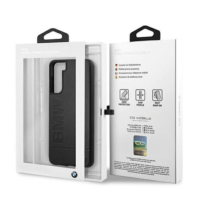 BMW Signature Logo Imprint Case for Samsung Galaxy S21+ - Black