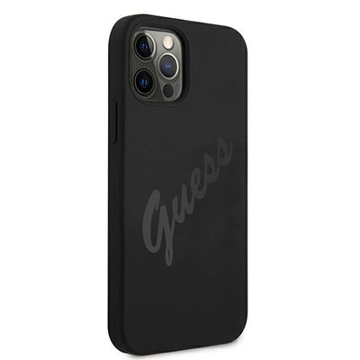 Guess GUHCP12LLSVSBK iPhone 12 Pro Max 6.7" black/black hardcase Script Vintage