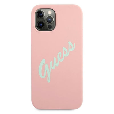 Guess GUHCP12MLSVSPG iPhone 12/12 Pro 6.1" rose green/green pink hardcase Silicone Vintage
