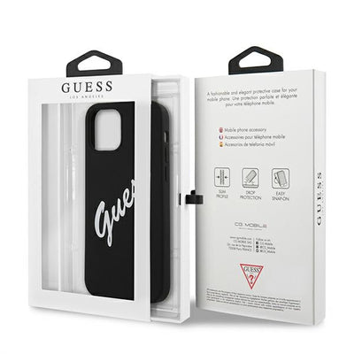 Guess GUHCP12SLSVSBW iPhone 12 mini 5.4" black and white hardcase Silicone Vintage