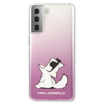Karl Lagerfeld Choupette Fun Case for Samsung Galaxy S21+ - Pink