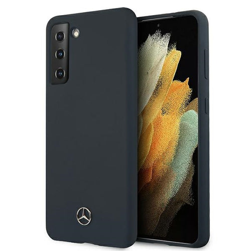 Mercedes Silicone Line Case for Samsung Galaxy S21 - Blue