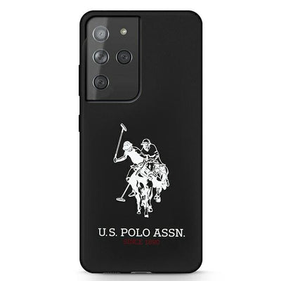 US Polo USHCS21LSLHRBK S21 Ultra G998 czarny/black Silicone Logo — U.S. Polo Assn.