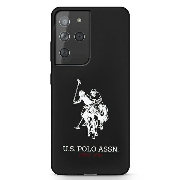 US Polo USHCS21LSLHRBK S21 Ultra G998 czarny/black Silicone Logo — U.S. Polo Assn.