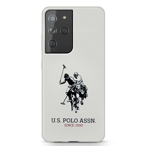US Polo USHCS21LSLHRWH S21 Ultra G998 biały/white Silicone Logo — U.S. Polo Assn.