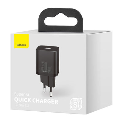 Baseus Super Si 1C fast charger USB Type C 20 W Power Delivery black (CCSUP-B01)