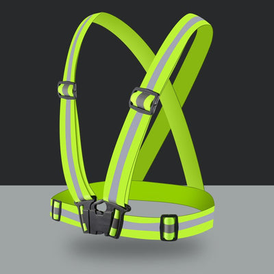 Adjustable reflective harness for a running bike - orange — Hurtel