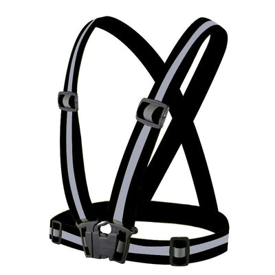 Adjustable reflective harness for running bike - black — Hurtel