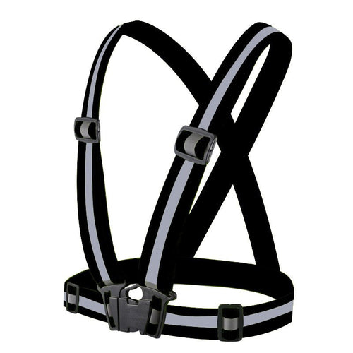 Adjustable reflective harness for running bike - black — Hurtel