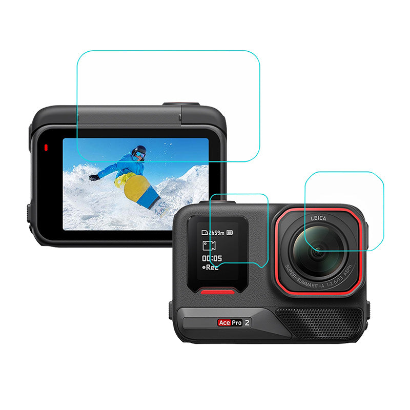 Puluz 3-in-1 protective film for Insta 360 Ace Pro 2 - Image 1
