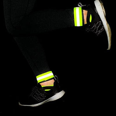 Reflective armband bicycle running velcro 4cm orange — Hurtel