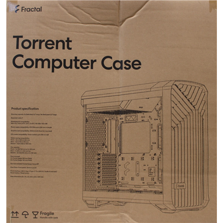 SALE OUT. Fractal Design Torrent Black RGB TG  | Fractal Design | Torrent Black RGB TG Light Tint | Torrent Black RGB TG