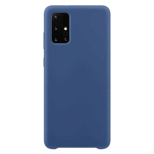 Silicone Case Soft Flexible Rubber Cover for Samsung Galaxy S21+ 5G (S21 Plus 5G) dark blue — Hurtel