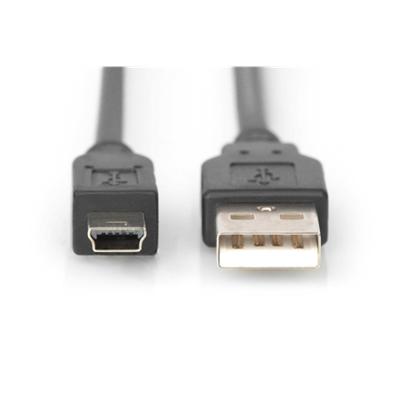 Digitus | Connection Cable, 1.8 m | AK-300108-018-S | USB Type A to USB Mini B