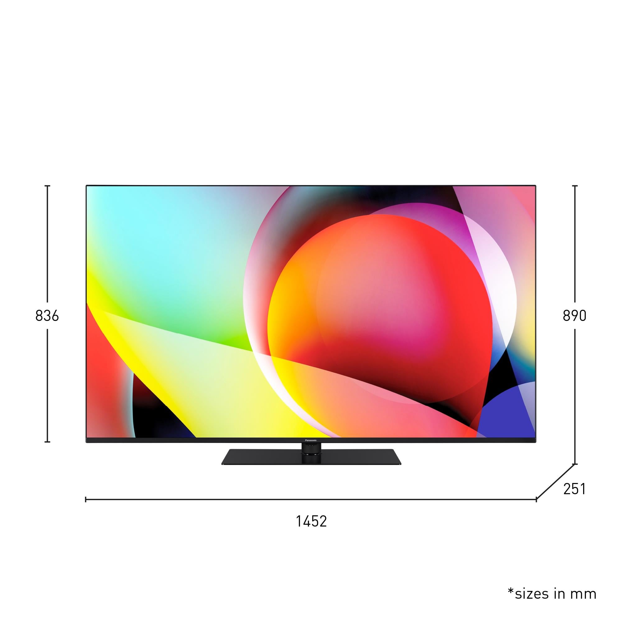 TV Set PANASONIC 65" 4K/Smart 3840x2160 Wireless LAN Bluetooth Google TV TN-65W70AEZ