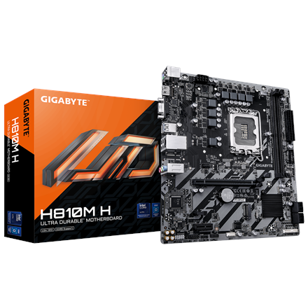 Gigabyte H810M H | Processor family Intel | Processor socket LGA1851 | DDR5 | Supported hard disk drive interfaces SATA,