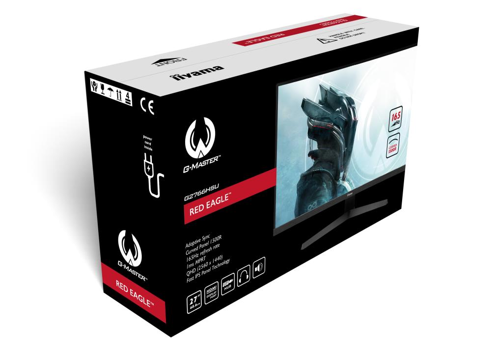 LCD Monitor IIYAMA G2766HSU-B1 27" Gaming/Curved Panel VA 1920x1080 16:9 165Hz Matte 1 ms Speakers G2766HSU-B1