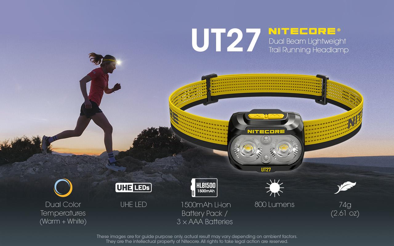 HEADLAMP UT SERIES 800LUMENS/UT27 UPGRADE NITECORE