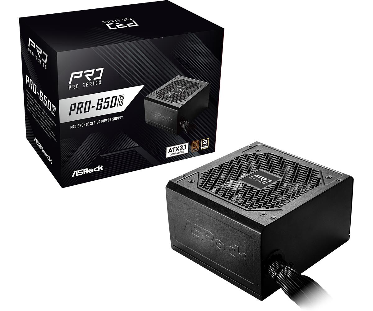 Power Supply ASROCK ATX PC 100 - 240 V 650 W PRO-650B