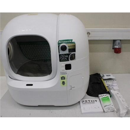SALE OUT. PETKIT Automatic Cat Litter Box | Purobot Max Pro 2 | White | USED, DIRTY, MISSING INNER PACKAGING | 24 month(