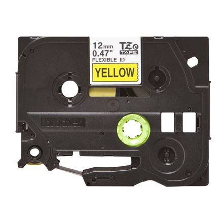 Brother | TZe-FX631 Flexible ID Laminated Tape | Black on Yellow | TZe | 8 m | 1.2 cm