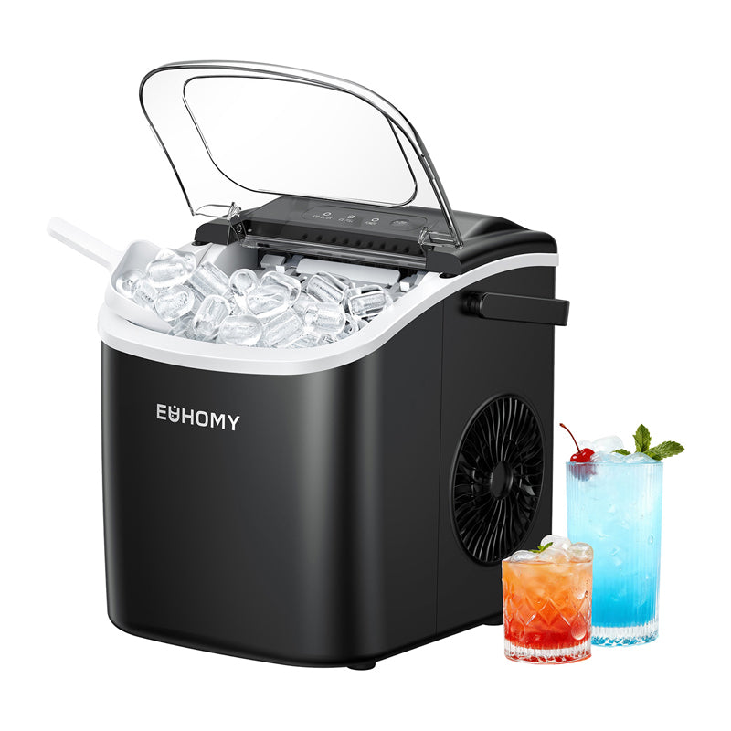 Euhomy IM001 ice cube maker, 1.2 l, 12 kg (black) - Image 2
