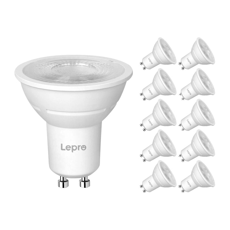 LEPRO 200084-WW-EU-10 GU10 Dimmable LED Bulb, 4.5W, 345 lm, 2700K, 38°, 10-pack - Image 1