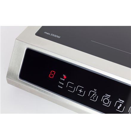 Caso | Thermo Control Hob | TC 3500 | Number of burners/cooking zones 1 | Touch control | Induction | Black/Stainless st