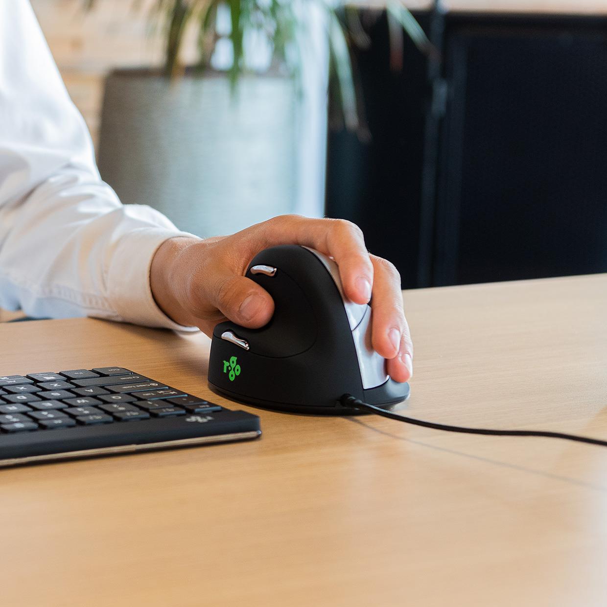 MOUSE USB OPTICAL BREAK/L. BLACK RGOHELELA R-GO TOOLS